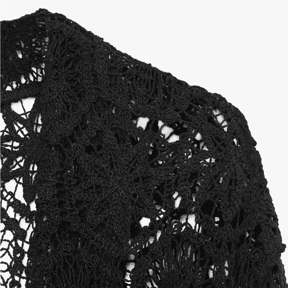 ZARA LONG CROCHET KIMONO - Picture 4 of 7